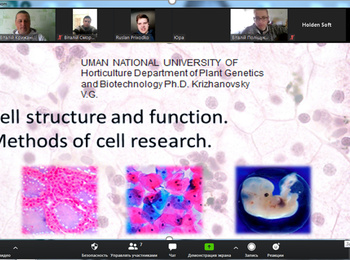 Лекція проведена на англійській мові Cell structure and functions.