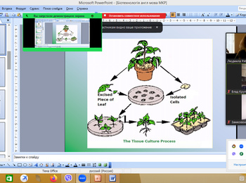 Лекційні заняття за темами «Сlonal micropropagation» і  «Somatic embryogenesis in plants»